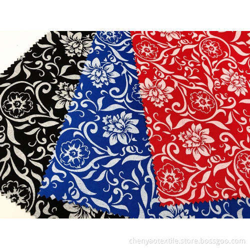 97%Cotton/3%Stretch Plain Pigment Printed Fabric
